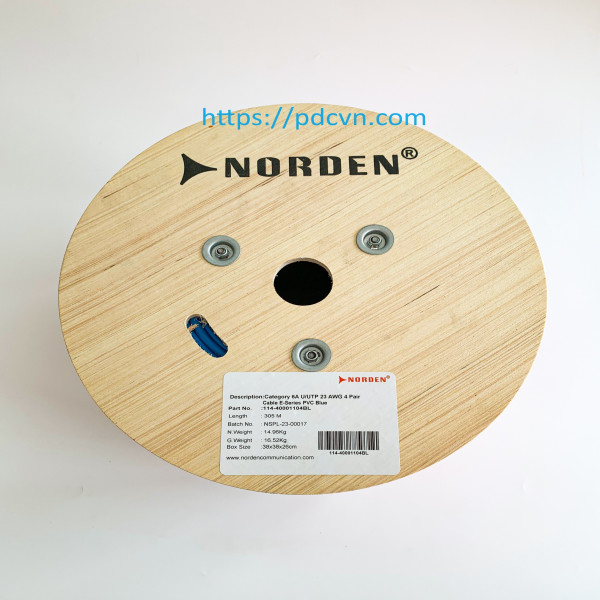 Dây cáp mạng Cat6A U/UTP - Norden
