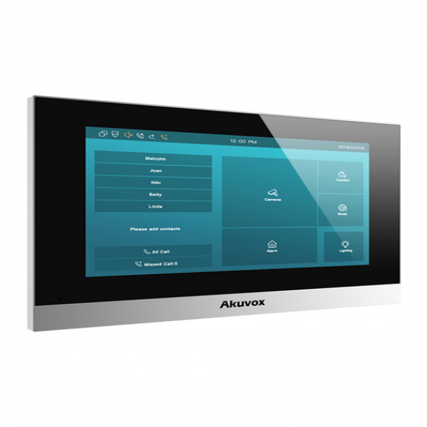 Màn hình chuông cửa Akuvox C313W, Kết nối wifi Màn hình cảm ứng 7 inch, Linux OS