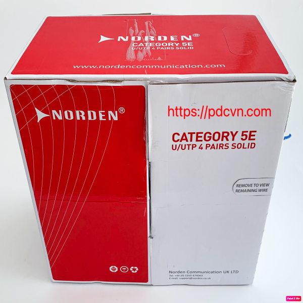 Dây cáp mạng Cat5e U/UTP - Norden