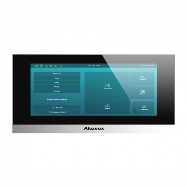 Màn hình chuông cửa Akuvox C313W, Kết nối wifi Màn hình cảm ứng 7 inch, Linux OS